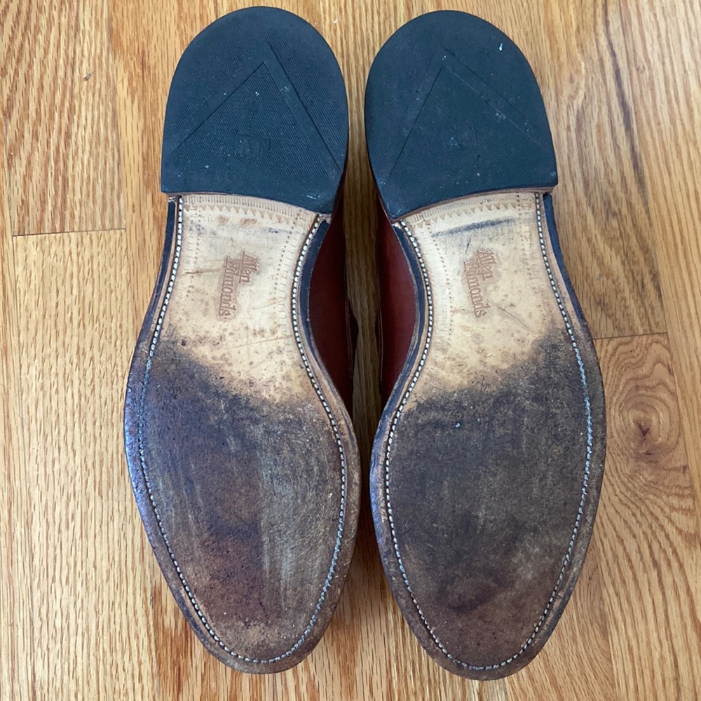Allen Edmonds “Leyland” Slip On D Width Woven Leather Shoes - Picture 6 of 15